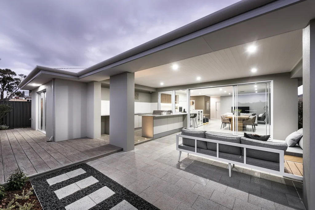 Modern Australian home with open-plan living area